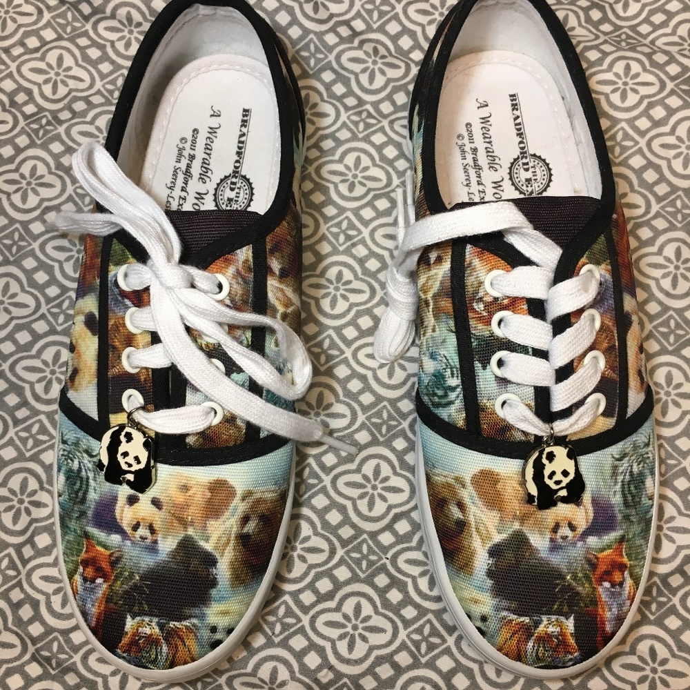 Canvas Sneakers Feature Wildlife Art